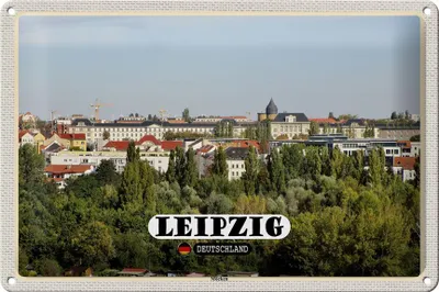 Produktbild von Blechschild Städte Leipzig Blick Musikerviertel 30x20cm