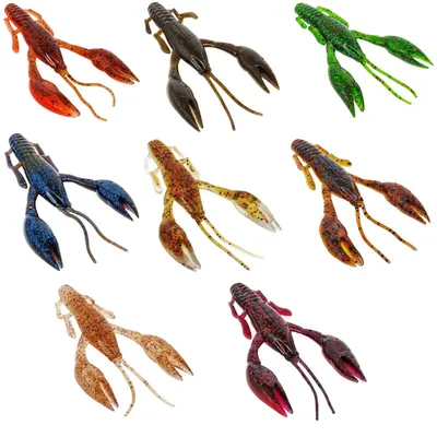 Produktbild von FTM Krawallo Craw 10cm - 6 Gummikrebse, Farbe:Gorimiso Black