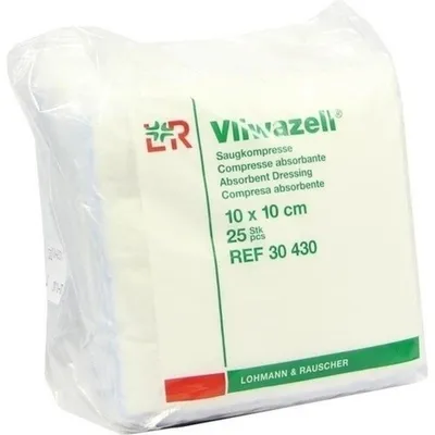 Productafbeelding van Vliwazell zuigende kompressen, 10 x 10 cm, 25 stuks
