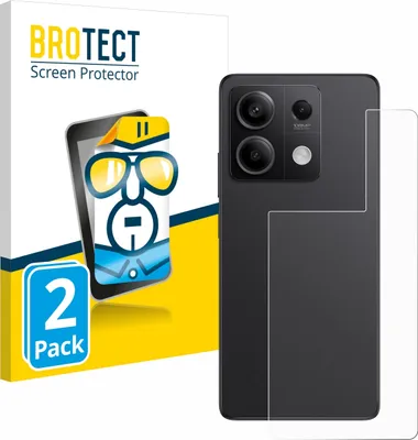 Produktbild von 2x Für Xiaomi Redmi Note 13 Pro 5G (Rückseite) Schutzfolie BROTECT Displayschutz Display Schutz Folie Klar Transparent