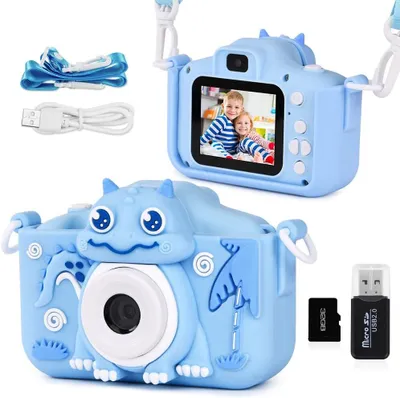 Produktbild von 2.0”Display Digitalkamera Kinder, 1080P HD Eingebaute 32GB SD-Karte Selfie Digitalkamera, Kids Video Camcorder, für 3-12 Jahre Alter Kinder Spielzeug
