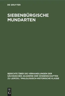 Produktbild von Siebenbürgische Mundarten