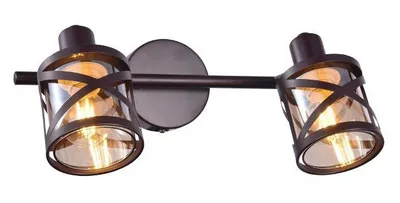 Image de Applique et plafonnier industriel E14 Brun Oberon 5336 Rabalux
