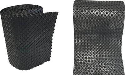 Produktbild von 2x Noppenbahn 1 m x 20 m Grundmauerschutz Noppenfolie Drainage 400g/m²