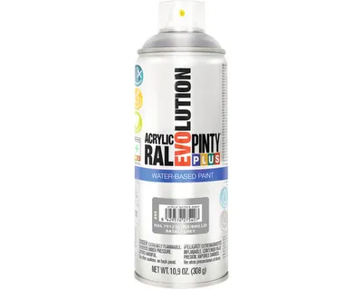Obrázek produktu pro Barva ve spreji PINTYPLUS EVO vodní báze 400ml RAL7012