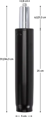 Obrázok produktu pre Kondela Plynový piest Piest Typ 5 46,3 cm - čierna