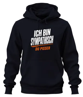 Obrázok produktu pre Sympatický, vtipný, sarkastický mikina s kapucňou, tmavomodrá, veľkosť 3XL