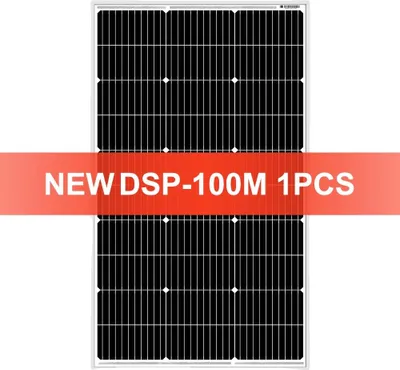 Immagine prodotto di Pannello solare, 100W monocristallino, design impermeabile, nero
