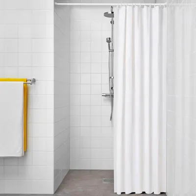 Produktbild von Basis-Badewannenvorhang Weiß 180 x 180 cm