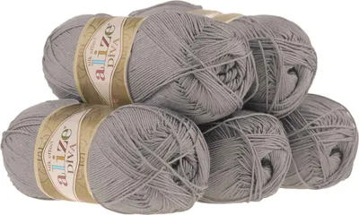 Produktbild von 5 x 100g Strickgarn ALIZE DIVA - Häkelgarn Sommerwolle