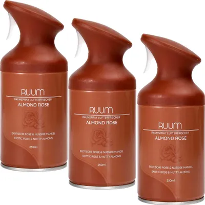 Produktbild von RUUM Raumduftspray Almond Rose (3er Pack) je 250ml