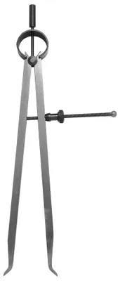 Produktbild von Dönges Präzisions-Federinnentaster DIN 6487, Länge 150 mm (Spitzzirkel Zirkel)