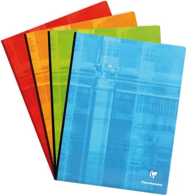 Produktbild von Clairefontaine 5x Notizbuch 24x32cm 96 Blatt kariert 5/5 Sortiert 69342C