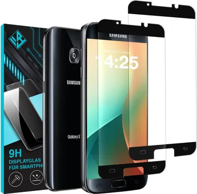 Produktbild von 2x 9H 3D Schutzglas Displayschutzfolie für Samsung Galaxy S7 Displayglas Fullcover Displayschutz Glas Panzerfolie 3D Schutzglasfolie
