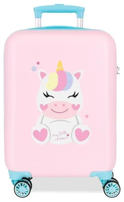 Image de Elzusha - Valise pour enfants, coque rigide, avec 4 roulettes et serrure à combinaison