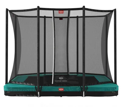 Produktbild von BERG Bodentrampolin Ultim Favorit InGround 280 + Sicherheitsnetz Comfort Grün