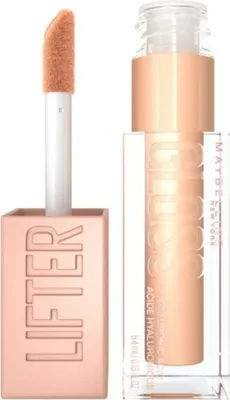 Produktbild von Maybelline Lifter Gloss Sun 020 5,4 ml, Cremefarben, Sun, Färbung, Glowing, Feuchtigkeitsspendend, Glättend, Frauen, Glanz, Hyaluronsäure