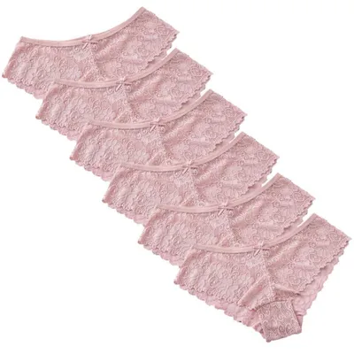 Immagine prodotto di 6 slip in pizzo con fiocco - Intimo da donna