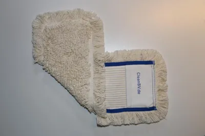 Produktbild von CleanSV® Profi Baumwollmop 50 cm blau - 10er Pack Bodenwischer Wischmop
