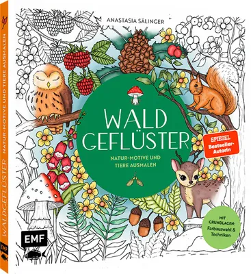 Obrázok produktu pre Waldgeflüster - Natur-Motive und Tiere ausmalen