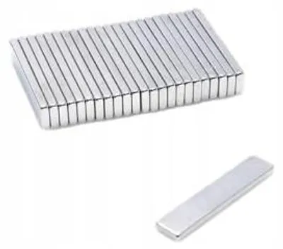 Produktbild von Top Magnesy - 50 Stück Neodym Magnete 30x6x2 mm N38 - extra starke Haftmagnete für Montage, Werkstatt & Industrie