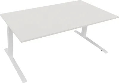 Produktbild von Sitz-/Stehtisch Kufe Doppels. Quad. B1800xT900xH645-1275 ws/Weiß