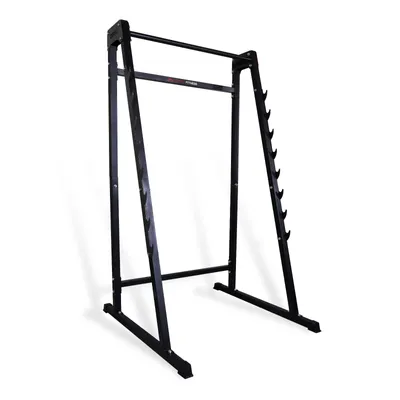 Produktbild von CCLIFE Squat Rack Langhantelständer Kniebeugenständer mit 8-stufiger Hakenleiste Schwarz