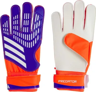 Zdjęcie produktu dla Rękawice bramkarskie adidas Predator Training Goalkeeper fioletowo-pomarańczowe IX3870 - 11,5