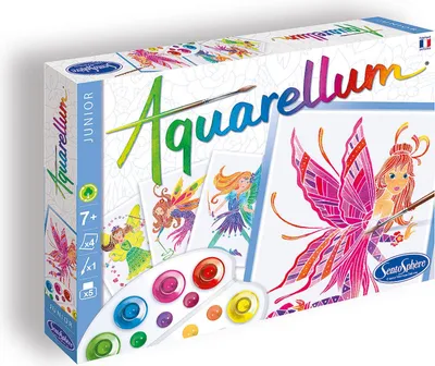 Produktbild von SENTOSPHERE Aquarellum Junior Feen Basteln Bastelspaß Bastelset
