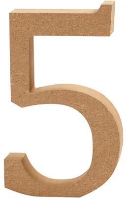 Produktbild von Creativ Company 56396, Deko-Zahl, Holz, Holz, 80 mm, 1,5 cm, 1 Stück(e)