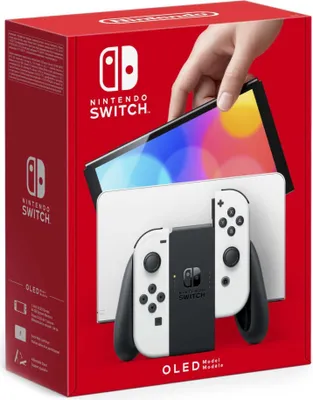Produktbild von Nintendo Switch (OLED-Modell), Farbe: Weiß, 7-Zoll Display