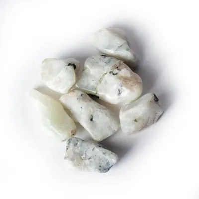 Immagine prodotto di Pietre burattate di pietra di luna bianca di qualità A - 5x8 cm; 250 g