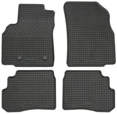 Gummifußmatten Set 4-teilig für Opel Karl (2015-), schwarz