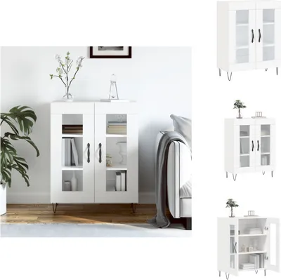 Zdjęcie produktu dla vidaXL Kredens biały 69,5x34x90 cm Materiał drewnopochodny - Kredensy