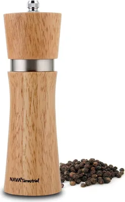 Produktbild von NAVA Gewürzmühle / HOLZMÜHLE aus BAMBUSHOLZ / Pfeffermühle / Salzmühle 16 cm