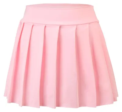 Immagine prodotto di Gonna da tennis plissettata - Bambine - Uniforme scolastica - Con pantaloncini integrati - 2 tasche - Rosa - 4-5 anni - Gonna
