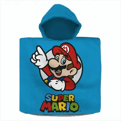 Immagine prodotto di Asciugamano poncho in cotone Super Mario Bros