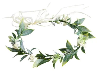Image de Couronne de fleurs d'eucalyptus pour mariages et fêtes