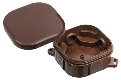 Zdjęcie produktu dla Puszka natynkowa hermetyczna brązowa 92x92 PAWBOL A.0018BR