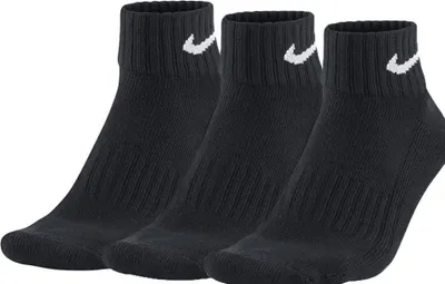 Image de Nike VALUE Coton QUARTER (3 PAIRES) NOIR L