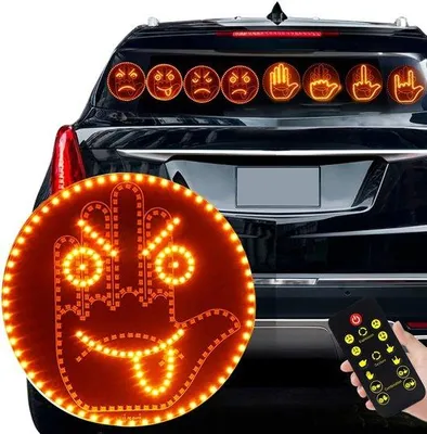 Image de Éclairage automatique par geste - Panneau LED 2 en 1 pour voiture