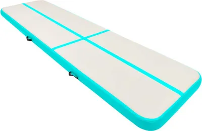Produktbild von vidaXL Aufblasbare Gymnastikmatte mit Pumpe 600x100x15 cm PVC Grün