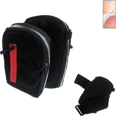 Produktbild von K-S-Trade Outdoor Gürteltasche Holster Umhängetasche kompatibel mit Oppo Reno12 F 5G schwarz Handy Tasche Case travelbag Schutz Hülle Handy Hülle