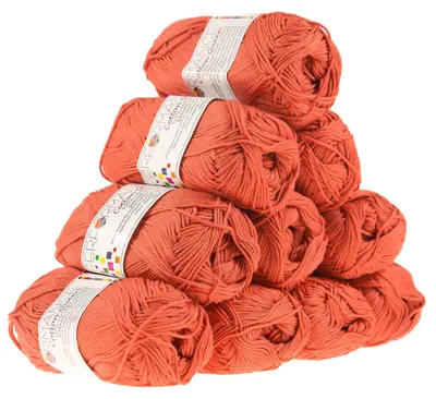 Strickwolle Cotton Queen orange