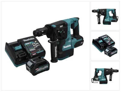 Zdjęcie produktu dla Makita HR 004 GD1 Akumulatorowy młot udarowo-wiertarski 40 V max. 2,8 J SDS plus XGT Brushless + 1x akumulator 2,5 Ah + ładowarka