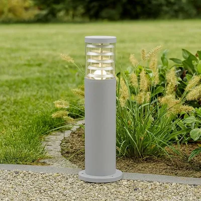 Produktbild von Moderne Stehlampe für draußen Aluminium Weiß 1 Licht E27 H40Cm