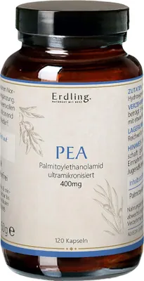 Produktbild von PEA Palmitoylethanolamid vegan Kaps.Erdling 120 St