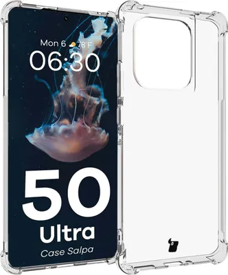 Produktbild von Elastyczne etui Bizon Case Salpa do Motorola Edge 50 Ultra, przezroczyste