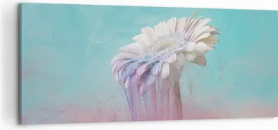Produktbild von Bild auf Leinwand - Leinwandbild - Einteilig - Modern Grafik Blume - 120x50cm - Wand Bild - Wanddeko - Wandbilder - Leinwanddruck - Bilder - Wanddekoration - Leinwand bilder - Wandbild - AB120x50-4534