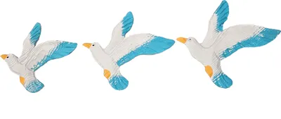 Produktbild von 3 stück fliegende Möwe See Vogel Wanddeko Marintim
